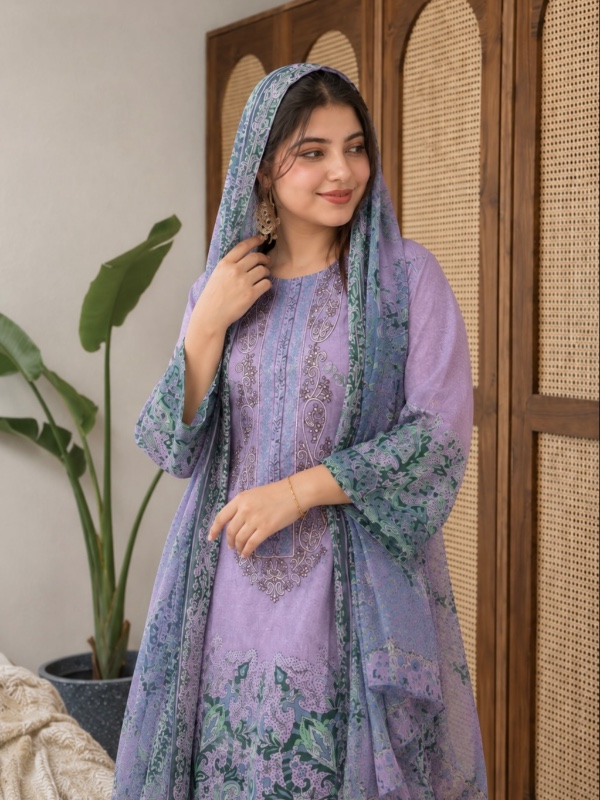 Lilac Pakistani Suit [PC033]
