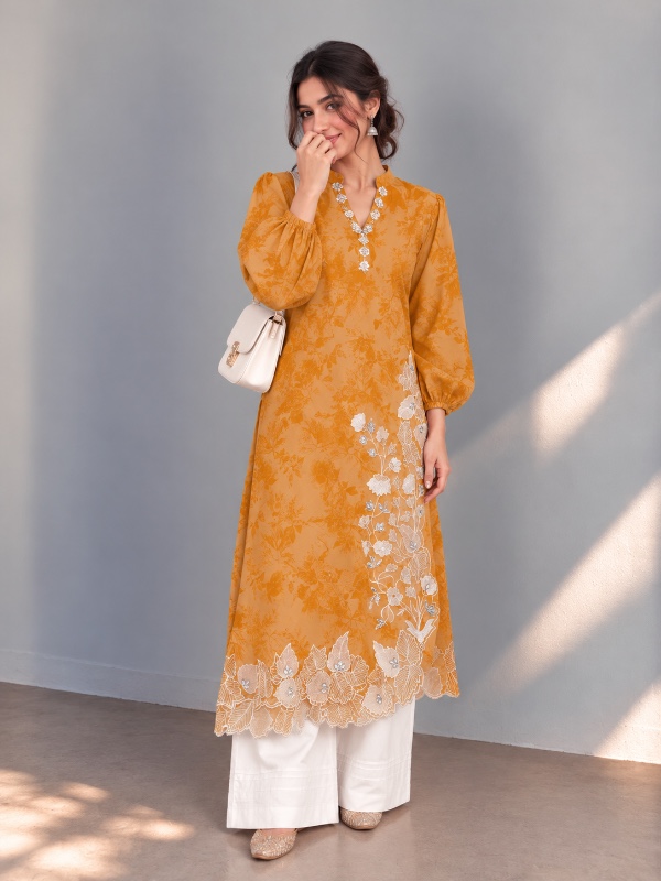 Mahira Organza Set Orange [PC067]